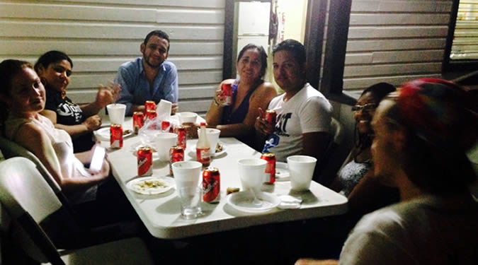The Weekly Panamanian Dinners are a great opportunity to meet fellow students, hang out with the teachers, practice your Spanish and share some local beer!
